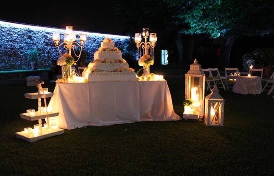 allestimento tavolo torta