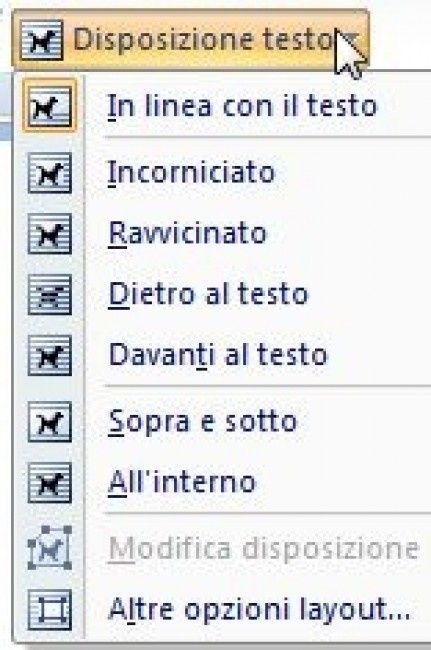 disposizione testo
