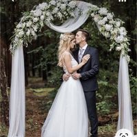 Arco con fiori e tulle - 1