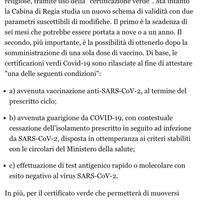 Se può interessare! Il green pass sarà esteso anche  a chi ha solo una dose!! - 1