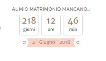 Quanto segna il vostro countdown? 2