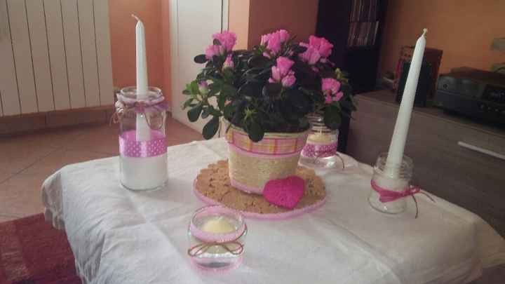 Centrotavola con candele di giorno - 1