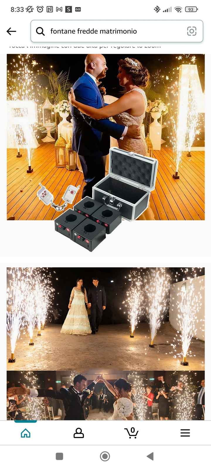 Acquisto fontane a luci fredda alte 2mt colore bianche - 1