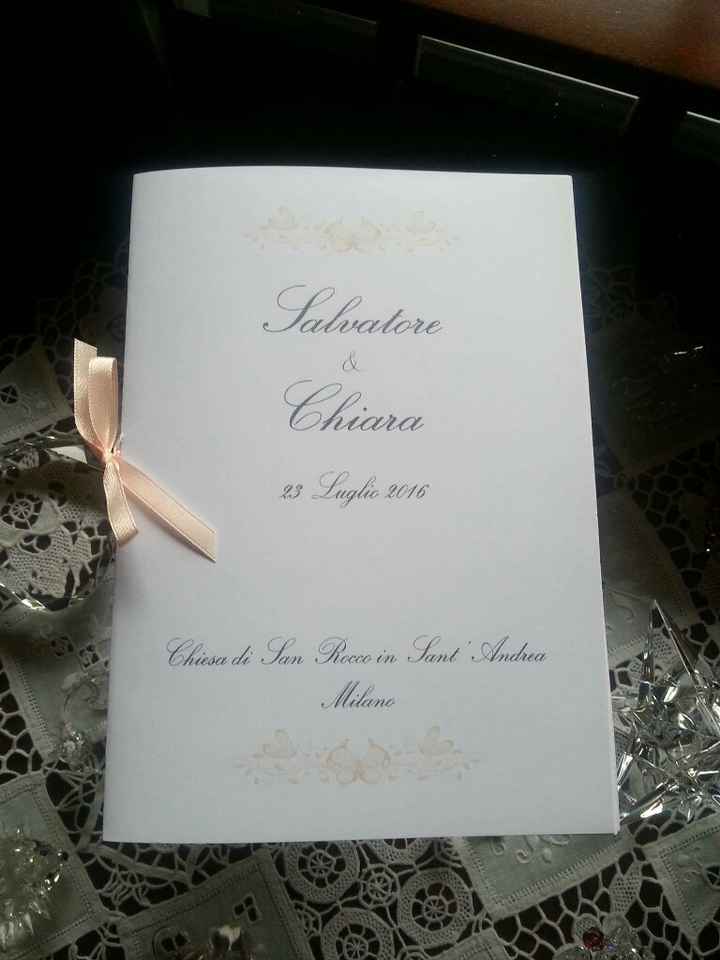 Ecco a voi.. guestbook,libretti messa e copertina wedding bag! - 4