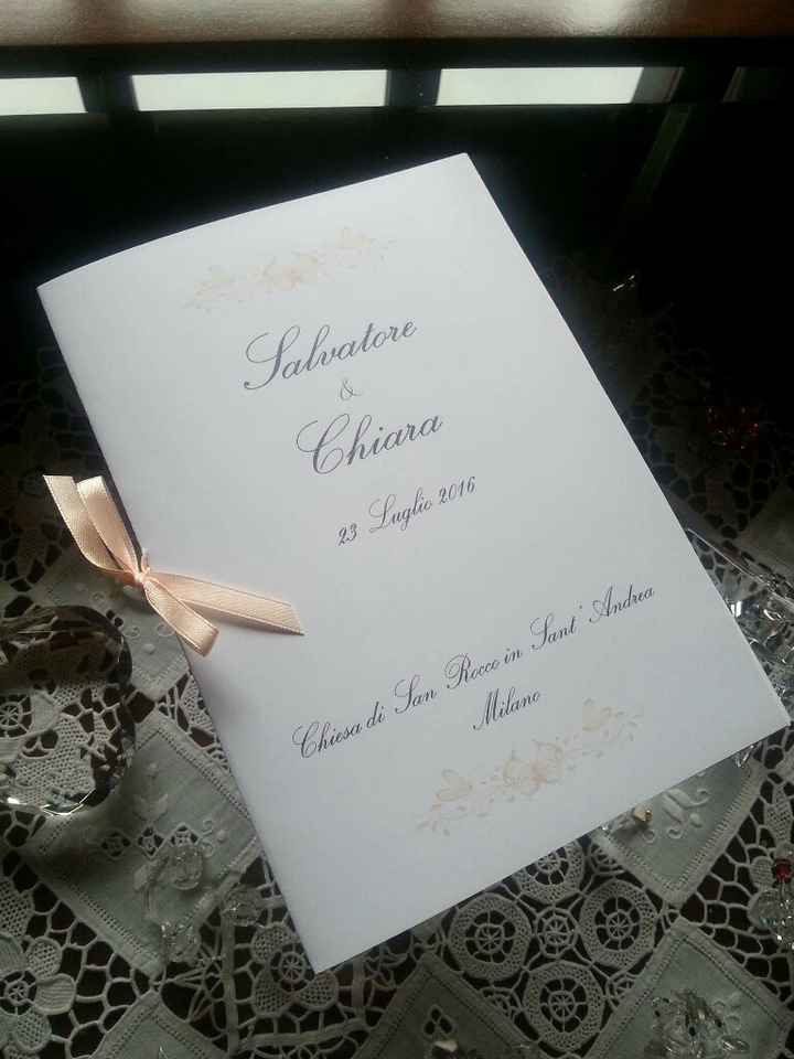 Ecco a voi.. guestbook,libretti messa e copertina wedding bag! - 6