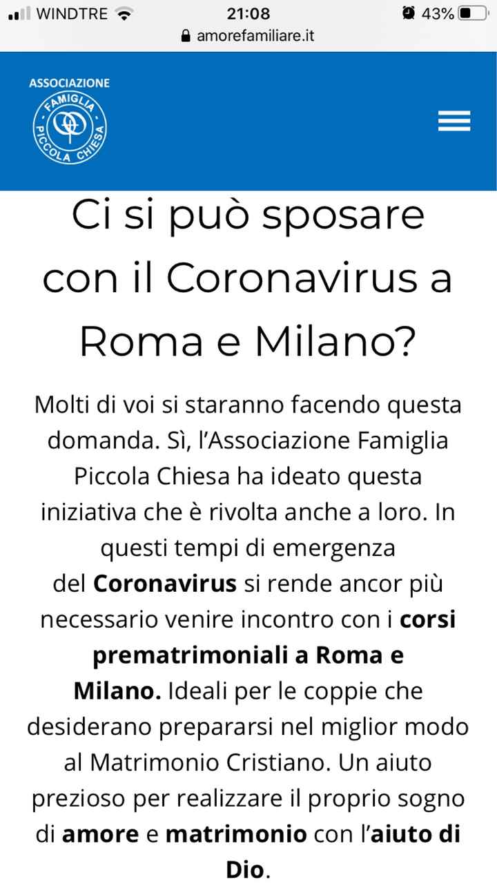Corso prematrimoniale online - 1
