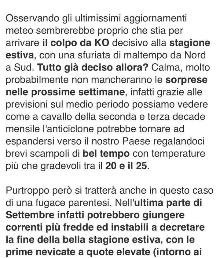 tra un giorno mi sposo e il meteo non promette nulla di buono 😔😔 - 2