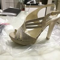 Scarpe sposa color platino - 2