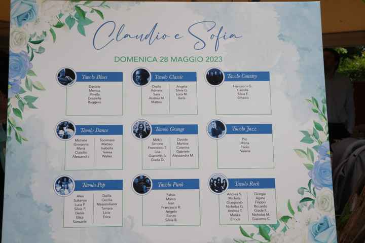 Tableau matrimonio/ nomi tavoli - 1