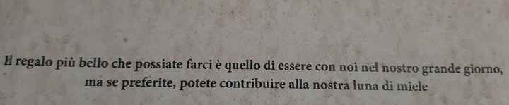 Frasi liste nozze? - 1