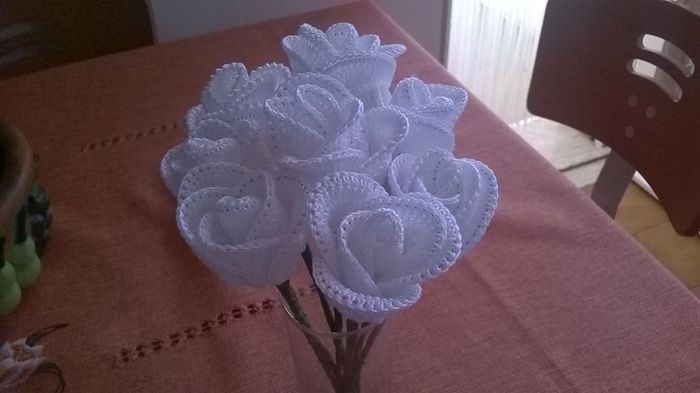 Esperimento bouquet all'uncinetto - 1