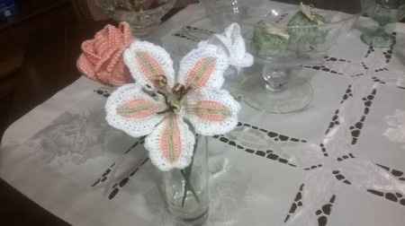 Esperimento bouquet all'uncinetto - 1