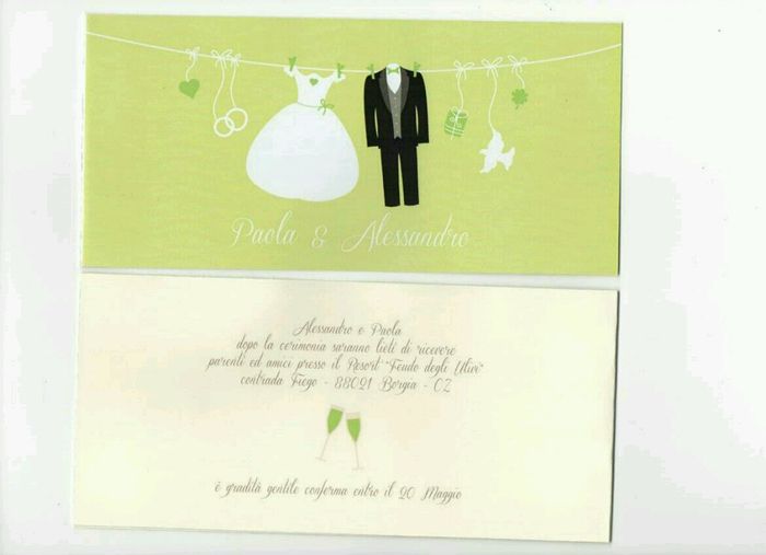 Partecipazioni, segnaposto, bozza portaconfetti - 4