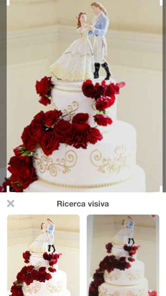 Cake topper bella e la bestia - 1