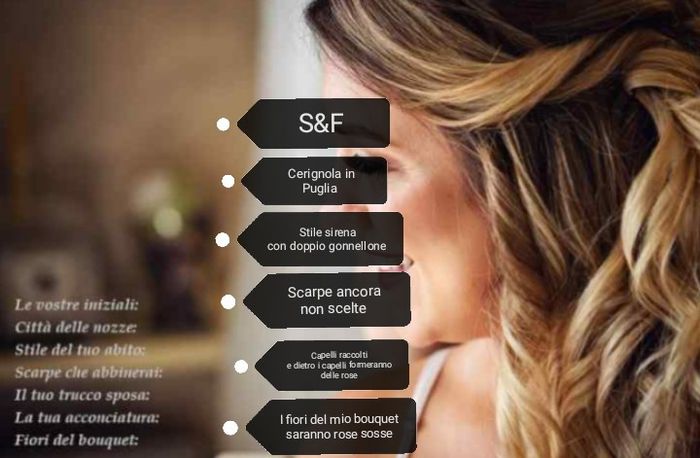 Condividi il tuo identikit sposa - 1