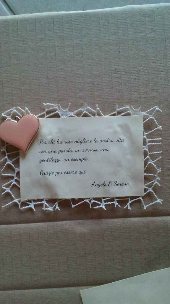 I miei segnaposto/ringraziamenti - 1