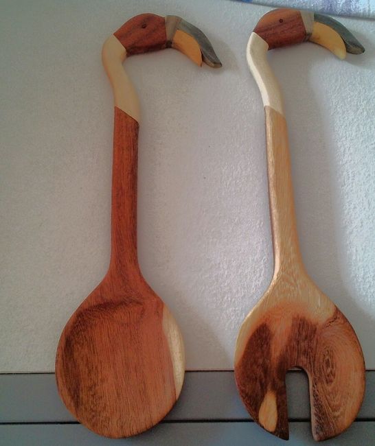 coppia di posate per insalata