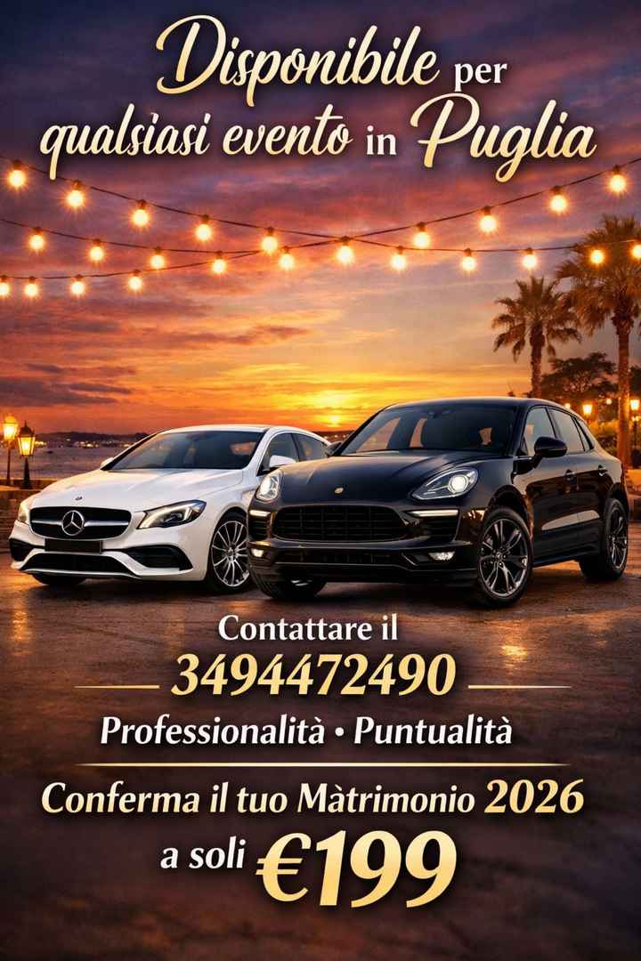 Scegli la macchina dei tuoi sogni per un’evento così importante . - 1