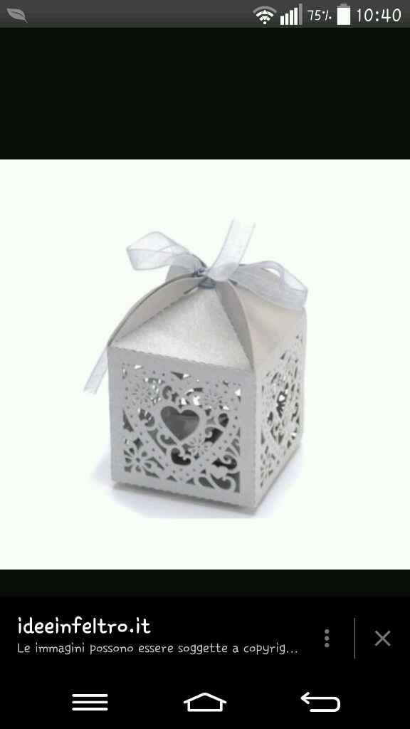 Consiglio scatoline portaconfetti - 1