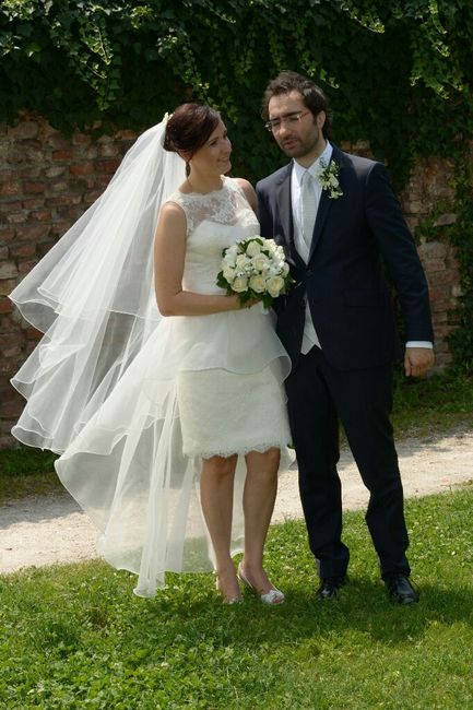 Abito sposa corto davanti e con strascico, vi piace? - 1