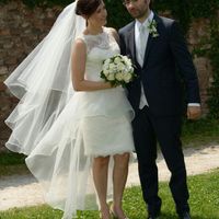 Abito sposa corto davanti e con strascico, vi piace? - 1