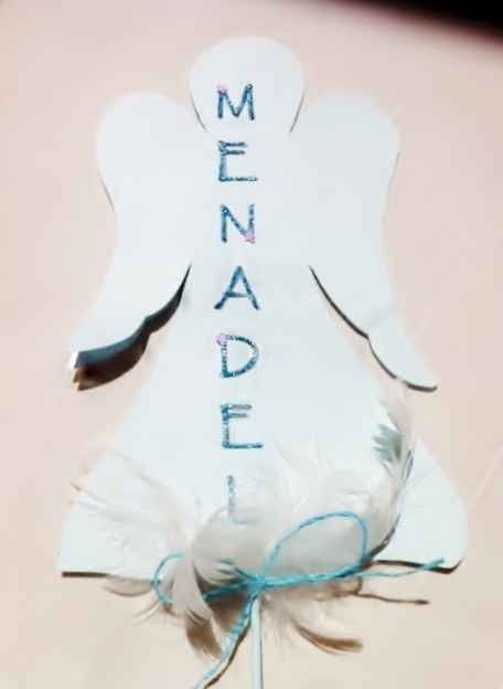 Segnatavolo tema Angeli