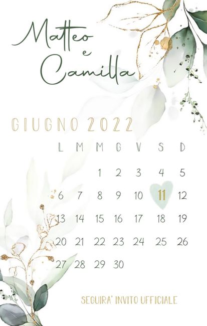 Save the date quasi pronti! 🌿 2
