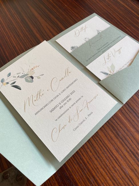 Vi piacciono le partecipazioni che abbiamo scelto?🥰👰🏻‍♀️ 2