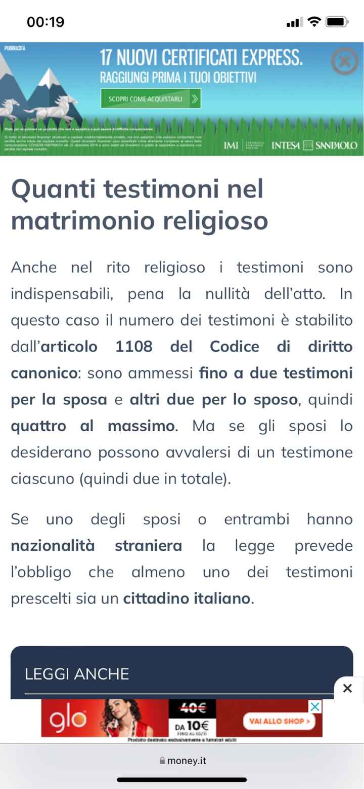 Chi scegliamo come testimone?? - 1
