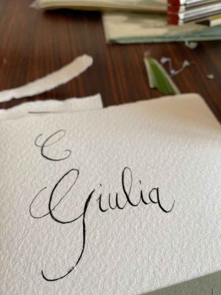 Per chi ha scritto a mano le partecipazioni - 1