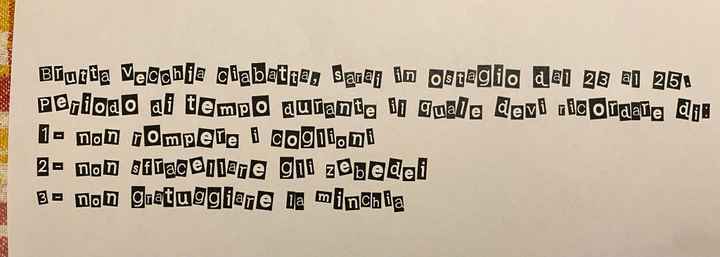 Indizi per il mio Addio 🙈 - 2