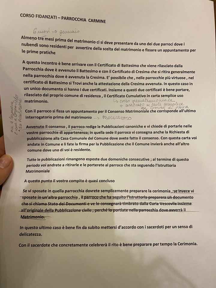Documentazione per matrimonio - 1