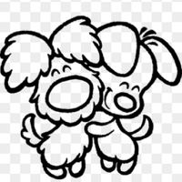 Immagini sagome cani innamorati libretti e menù - 1