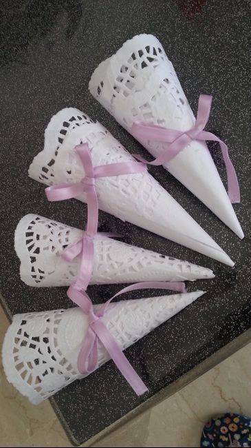 Coni riso effetto "pizzo" - 2