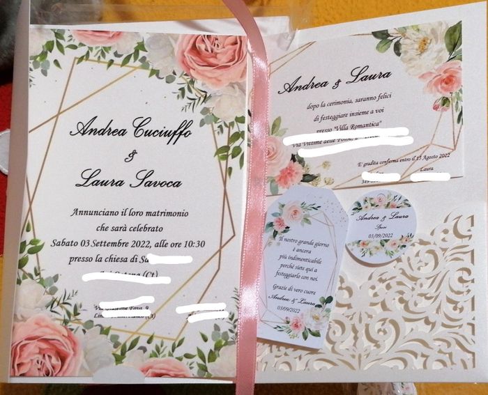 a 305 giorni, finalmente ho le mie partecipazioni ❤ 3