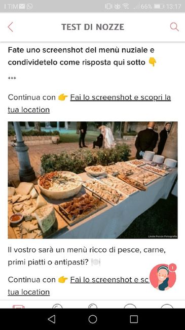 Fai lo screenshot e scopri il tuo menù - 1