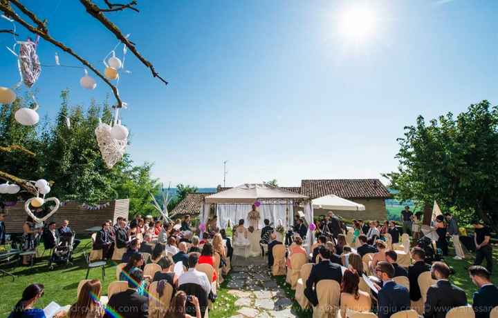 Cerimonia all'aperto