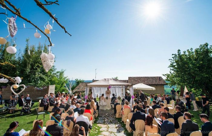 Cerimonia all'aperto