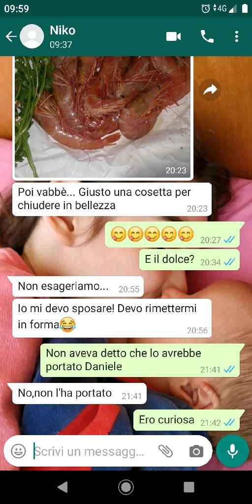 Condividi lo screenshot dell'ultimo messaggio che vi siete inviati - 1