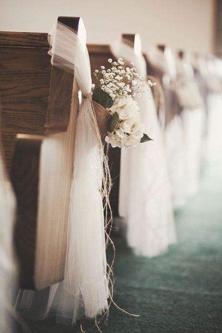 Tulle in chiesa al posto dei fiori 3