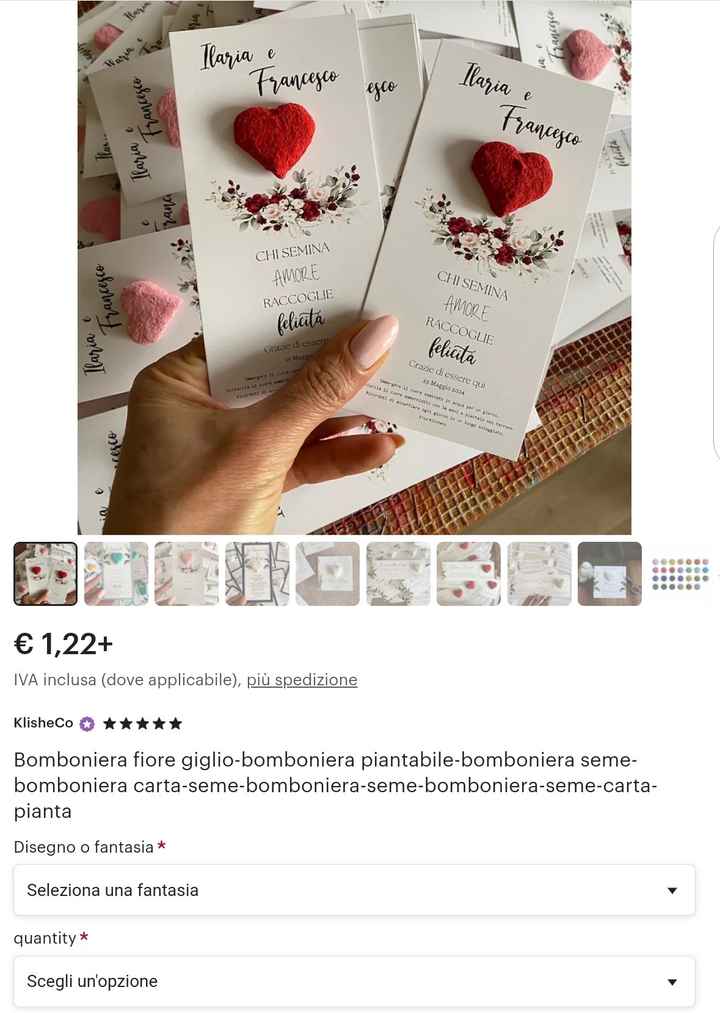 Bomboniera o segnaposto - 1