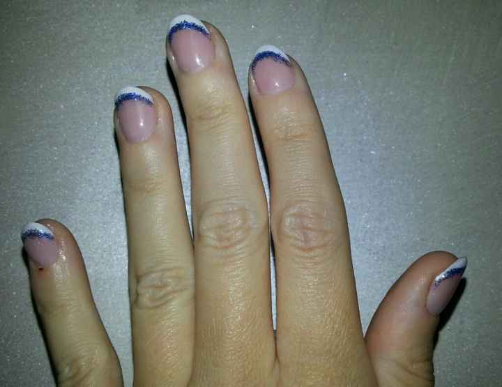 A -3 le mie unghie blu :) - 1