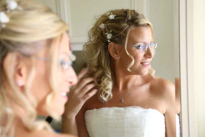 l'acconciatura della sposa sorrisona