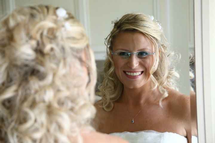 l'acconciatura della sposa sorrisona