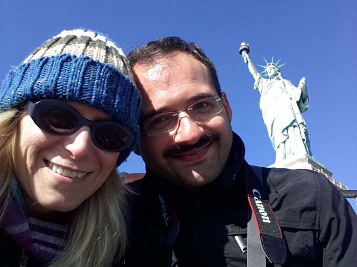NEW YORK alla statua della libertà