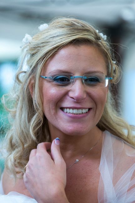 sposa con gli occhiali