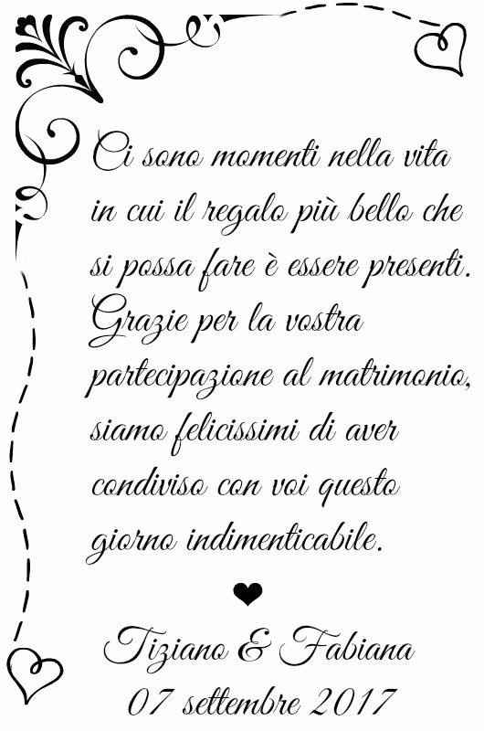 pensiero per gli invitati