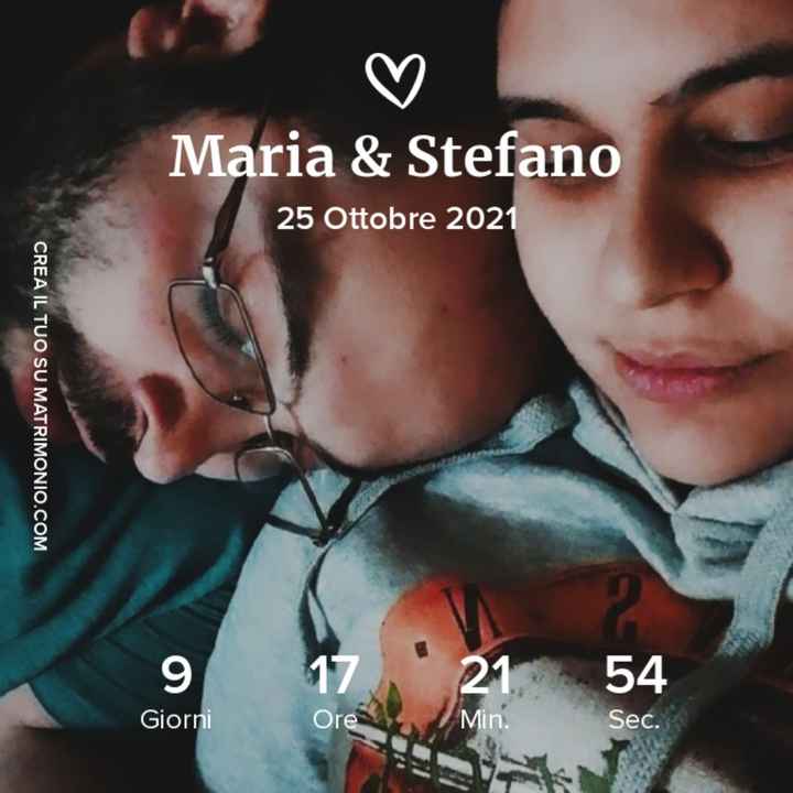 Inizia il conto alla rovescia! 👰🤵 - 1