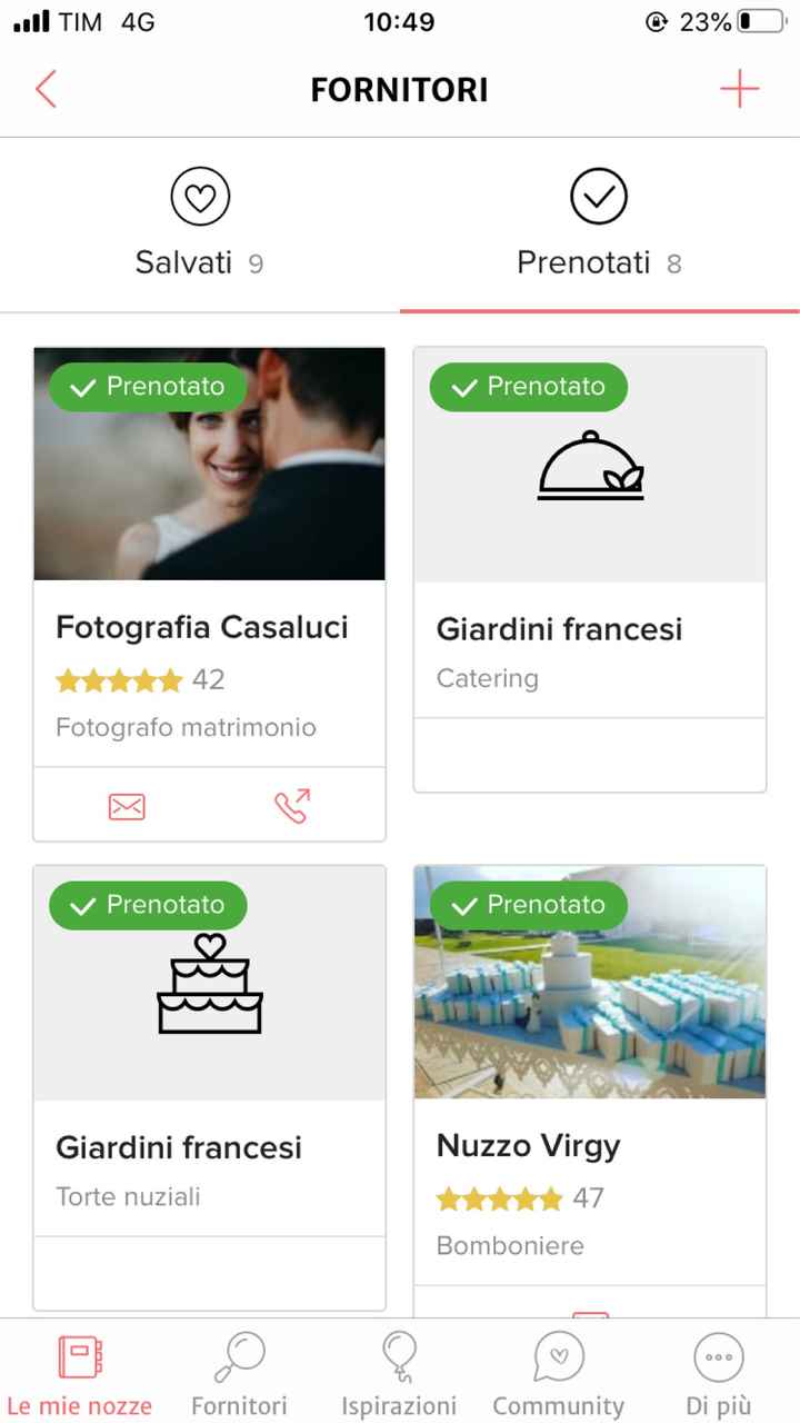 Condividi lo screenshot dei tuoi fornitori - 1
