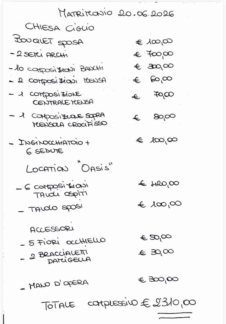 Costo allestimento fiori - 1